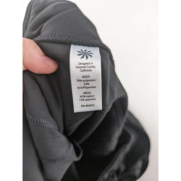 Athleta Reflective Floral Black Leggings Large - Picture 8 of 12